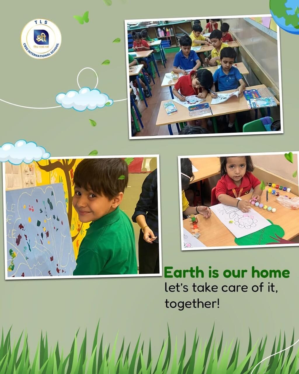 Earth Day at TLS Rohtak: Show and Tell, Thumb Painting and Powerful Speeches