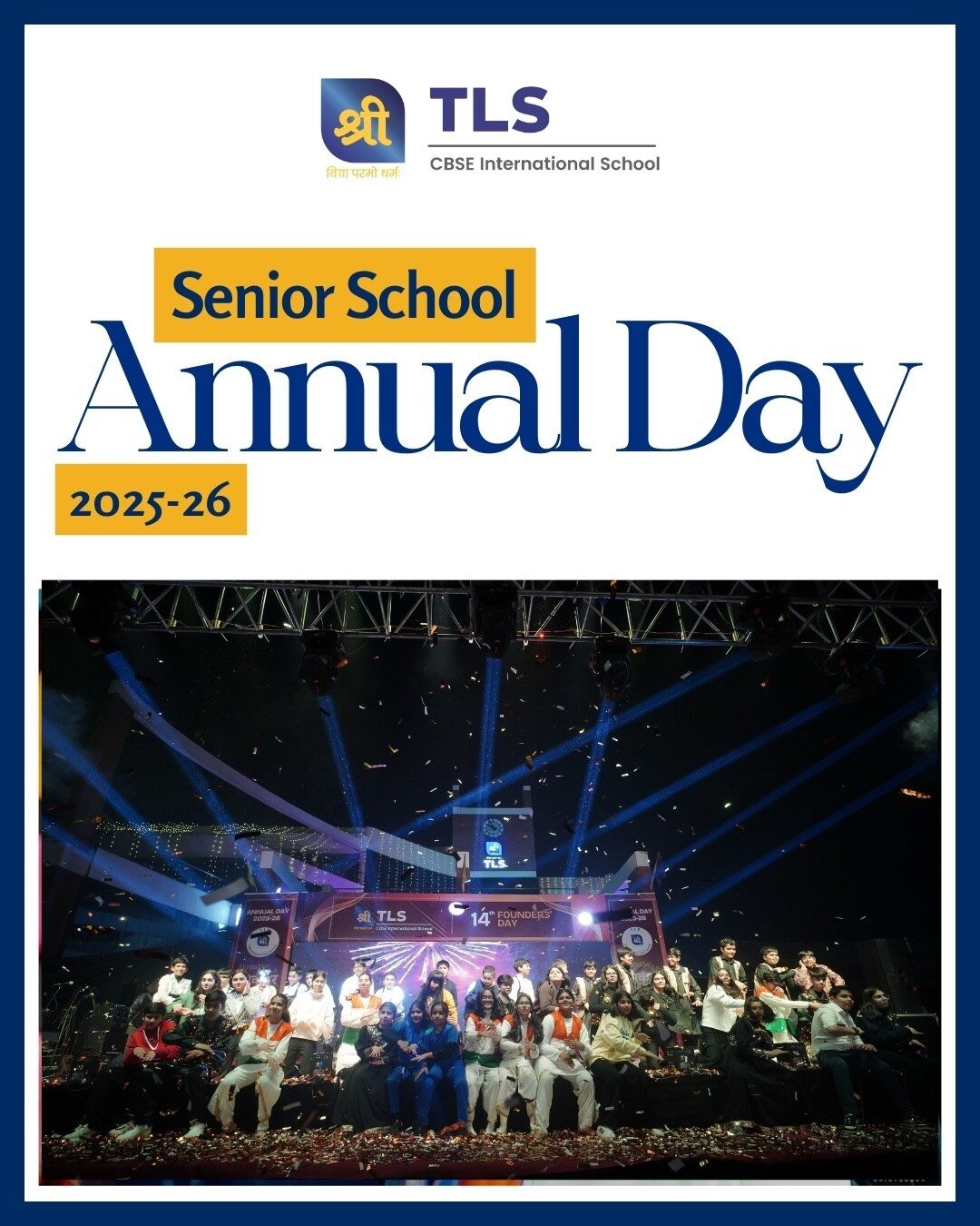 TLS Rohtak senior students performing at the Senior School Annual Day